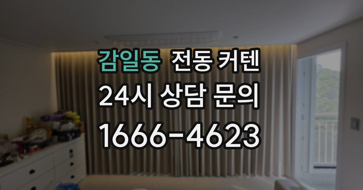 감일동 전동 커텐