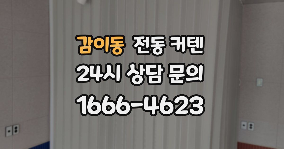 감이동 전동 커텐