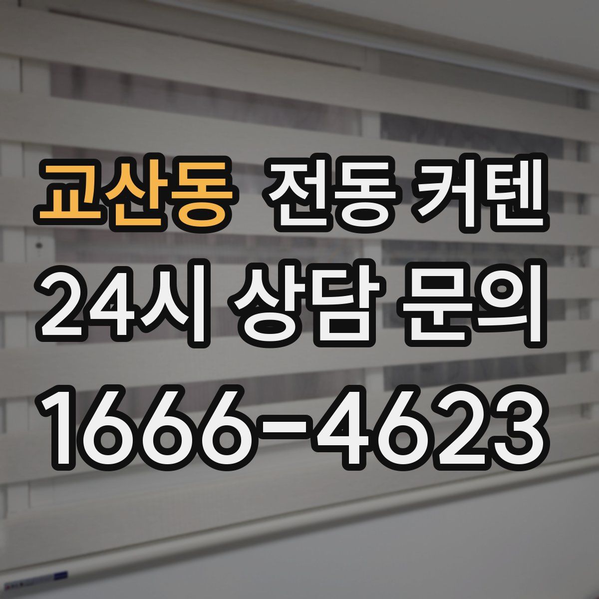 교산동 전동 커텐