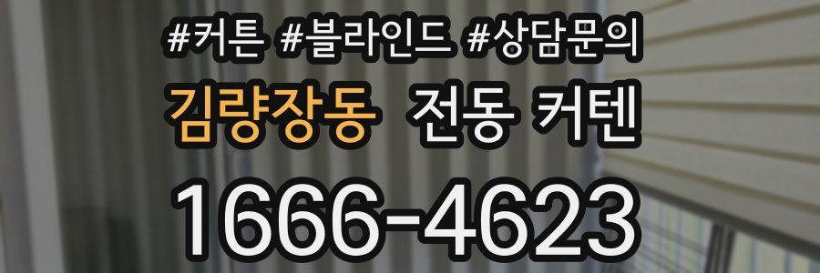 김량장동 전동 커텐