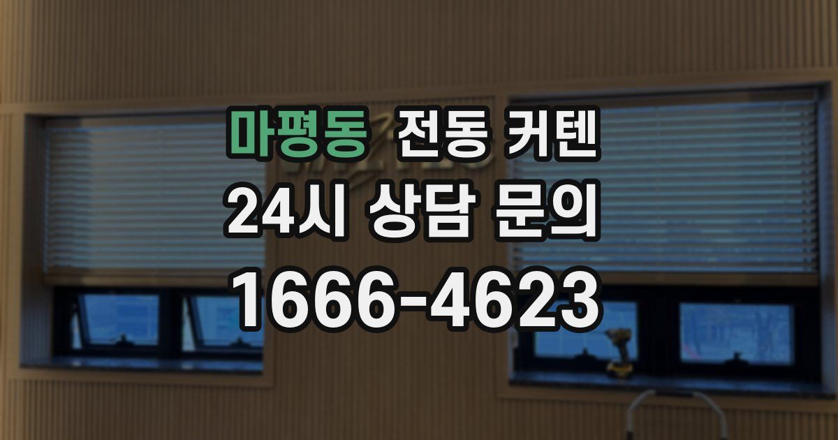 마평동 전동 커텐