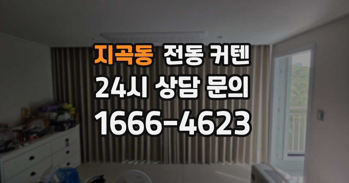 지곡동 전동 커텐