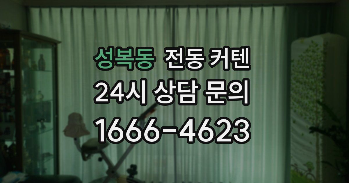 성복동 전동 커텐