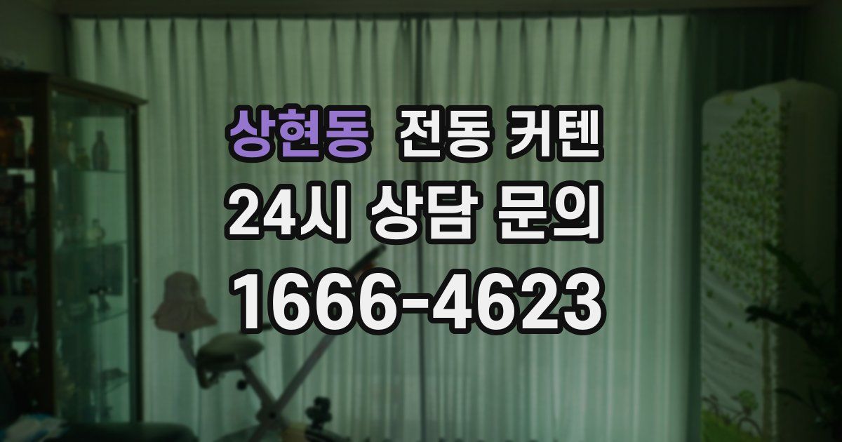 상현동 전동 커텐