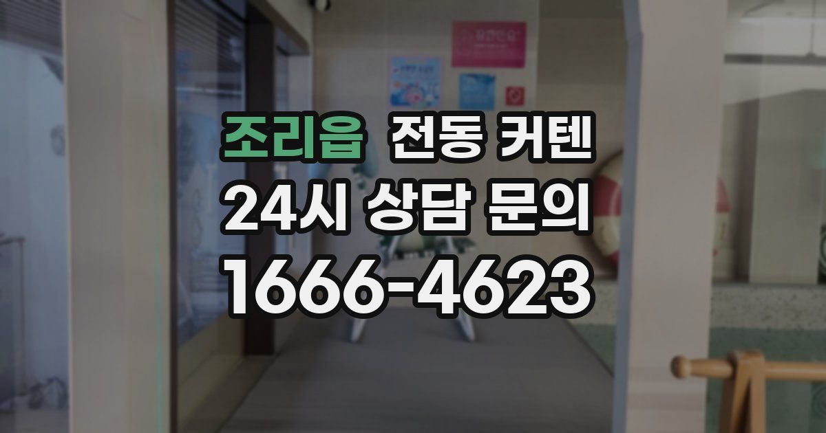 조리읍 전동 커텐
