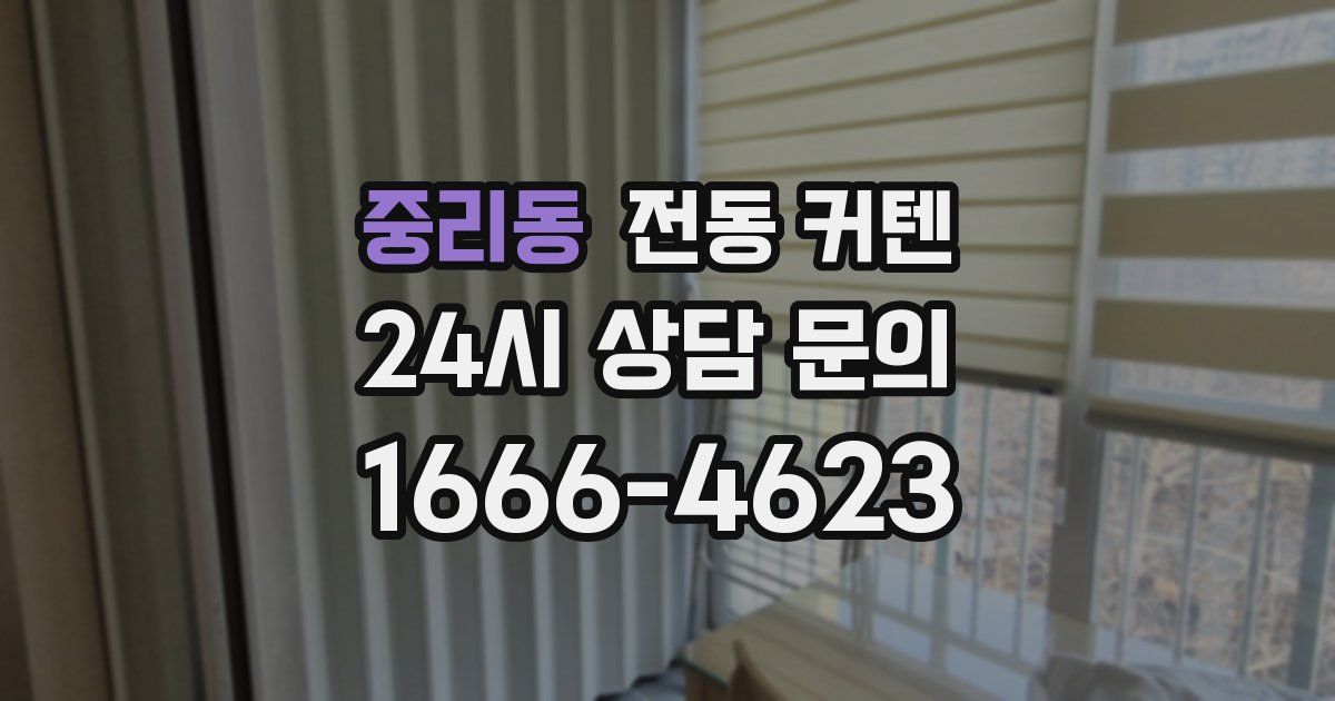 중리동 전동 커텐