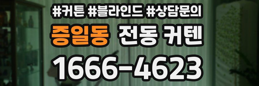 증일동 전동 커텐