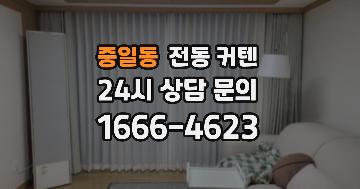 증일동 전동 커텐