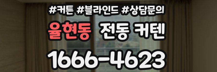 율현동 전동 커텐