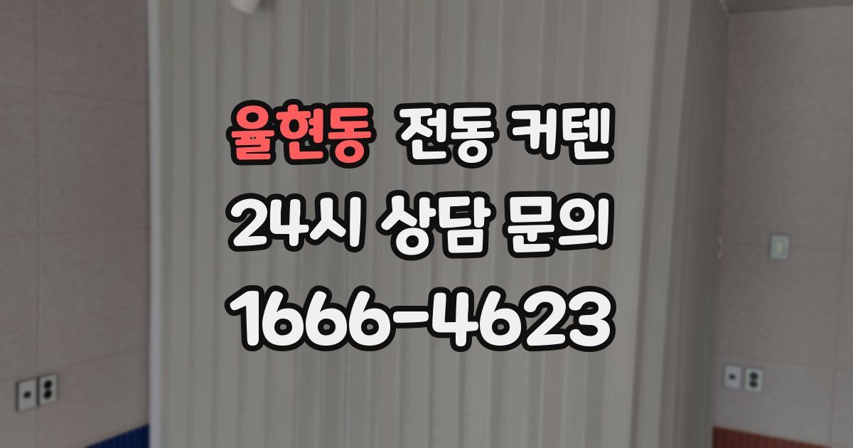 율현동 전동 커텐