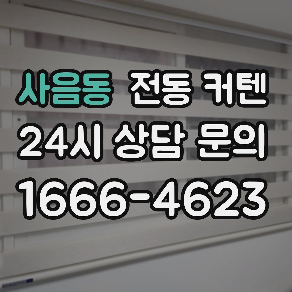 사음동 전동 커텐