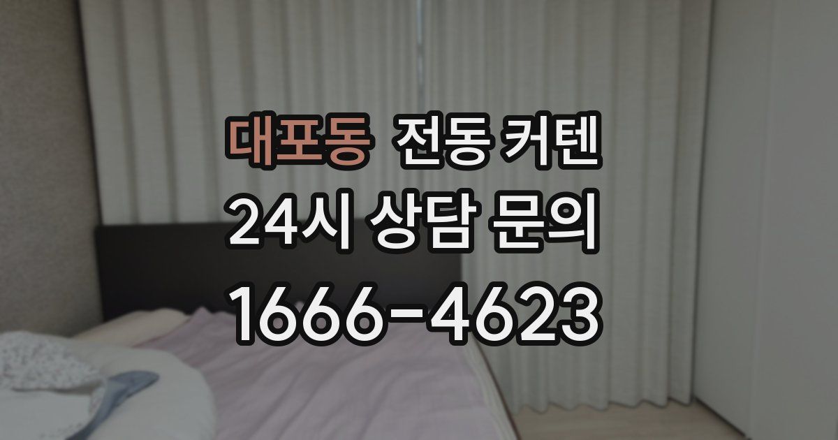 대포동 전동 커텐