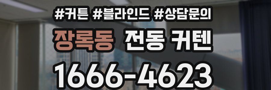 장록동 전동 커텐