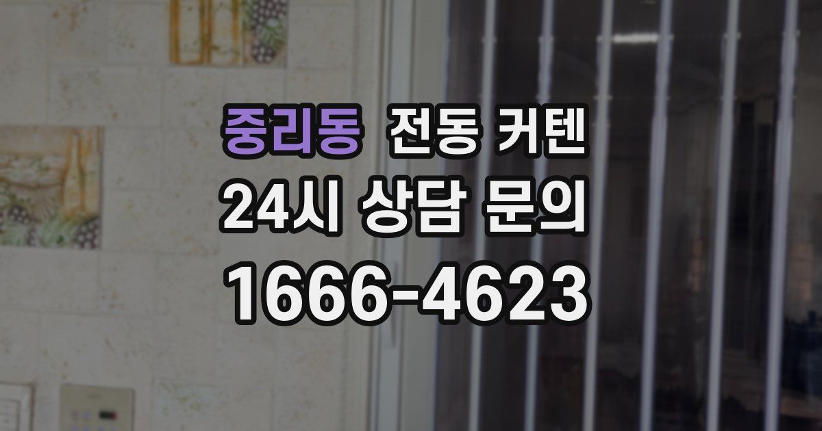 중리동 전동 커텐