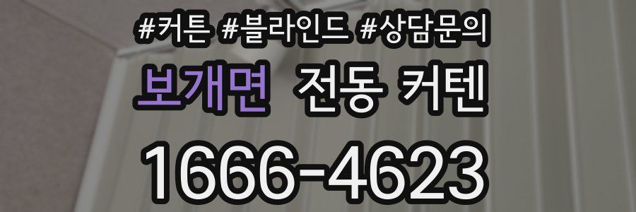 보개면 전동 커텐