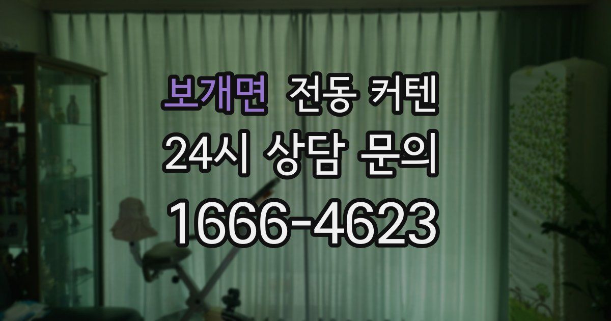 보개면 전동 커텐