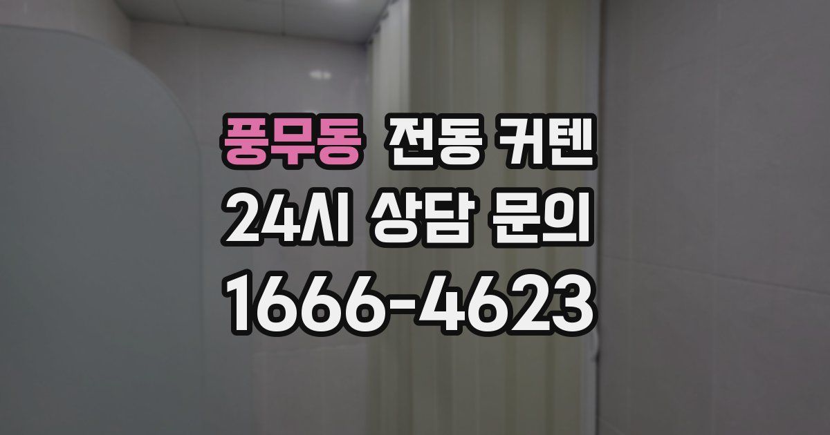 풍무동 전동 커텐