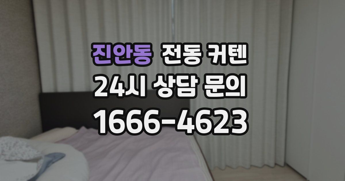 진안동 전동 커텐
