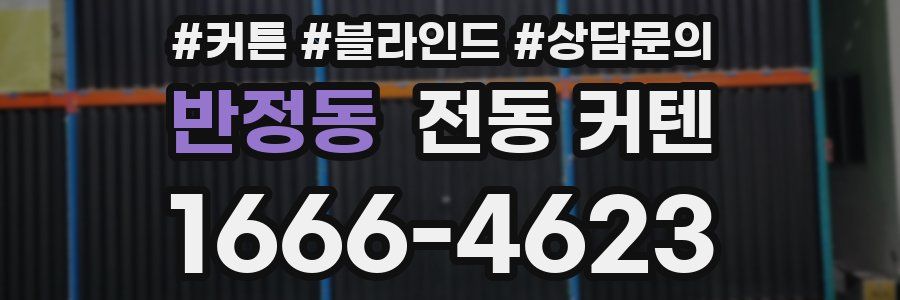 반정동 전동 커텐