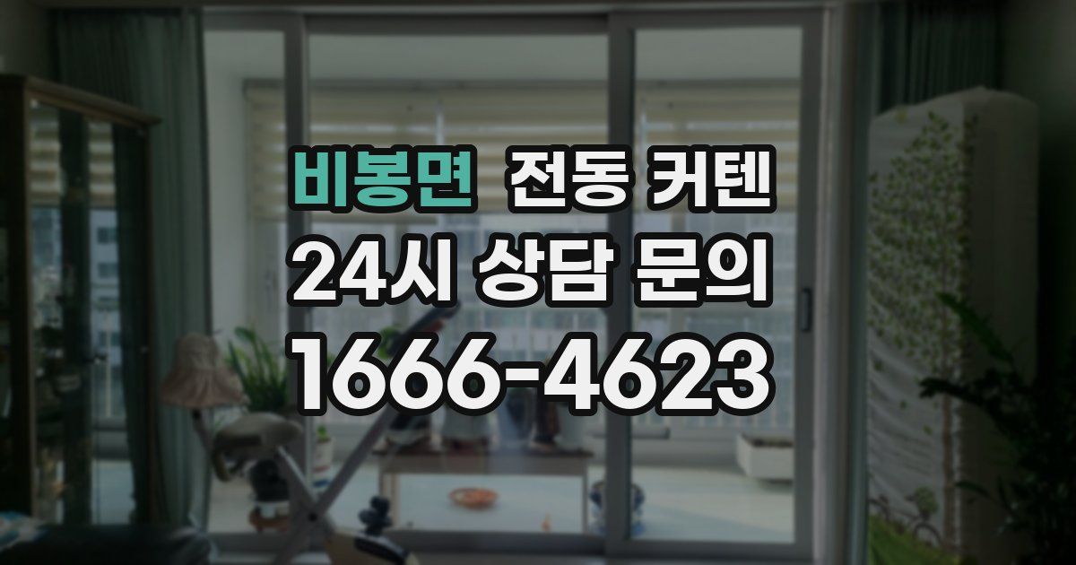 비봉면 전동 커텐