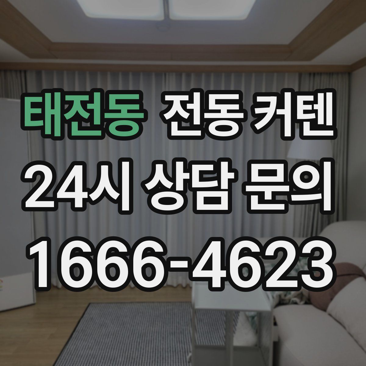 태전동 전동 커텐