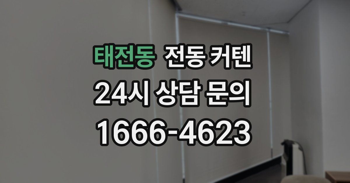 태전동 전동 커텐