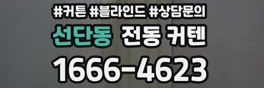 선단동 전동 커텐