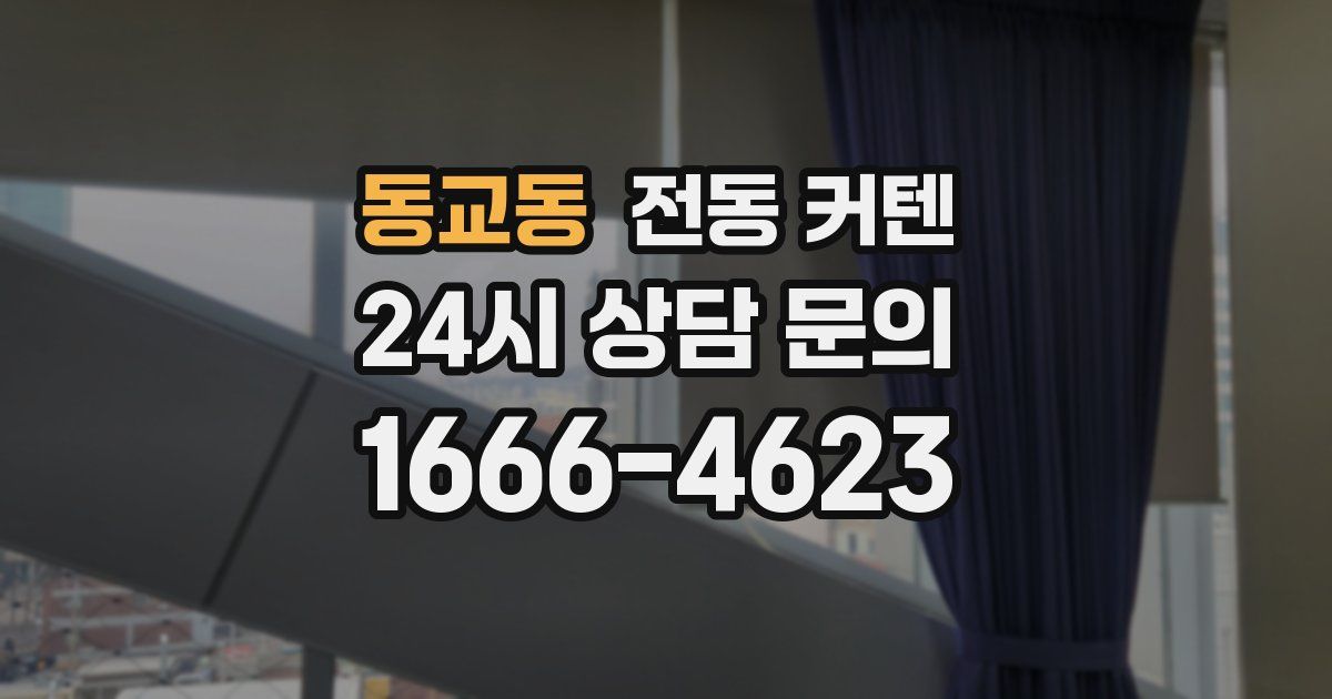동교동 전동 커텐
