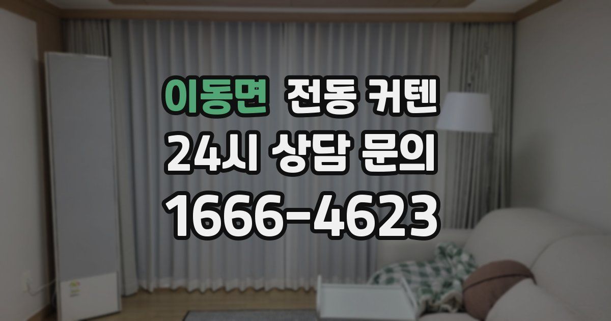이동면 전동 커텐