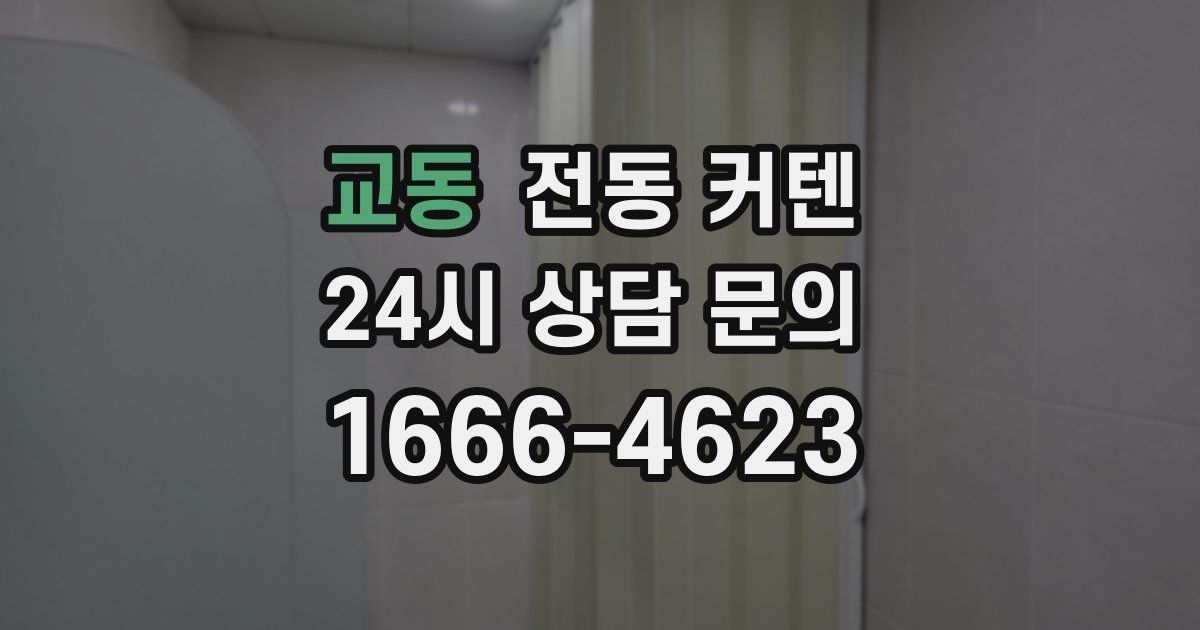 교동 전동 커텐