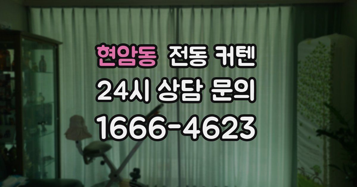 현암동 전동 커텐