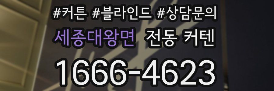 세종대왕면 전동 커텐
