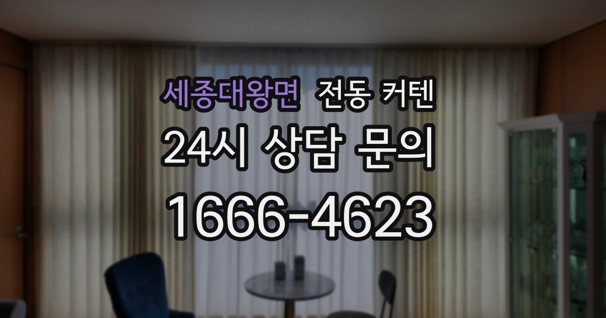 세종대왕면 전동 커텐