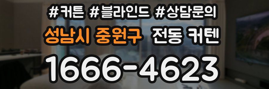 성남시 중원구 전동 커텐