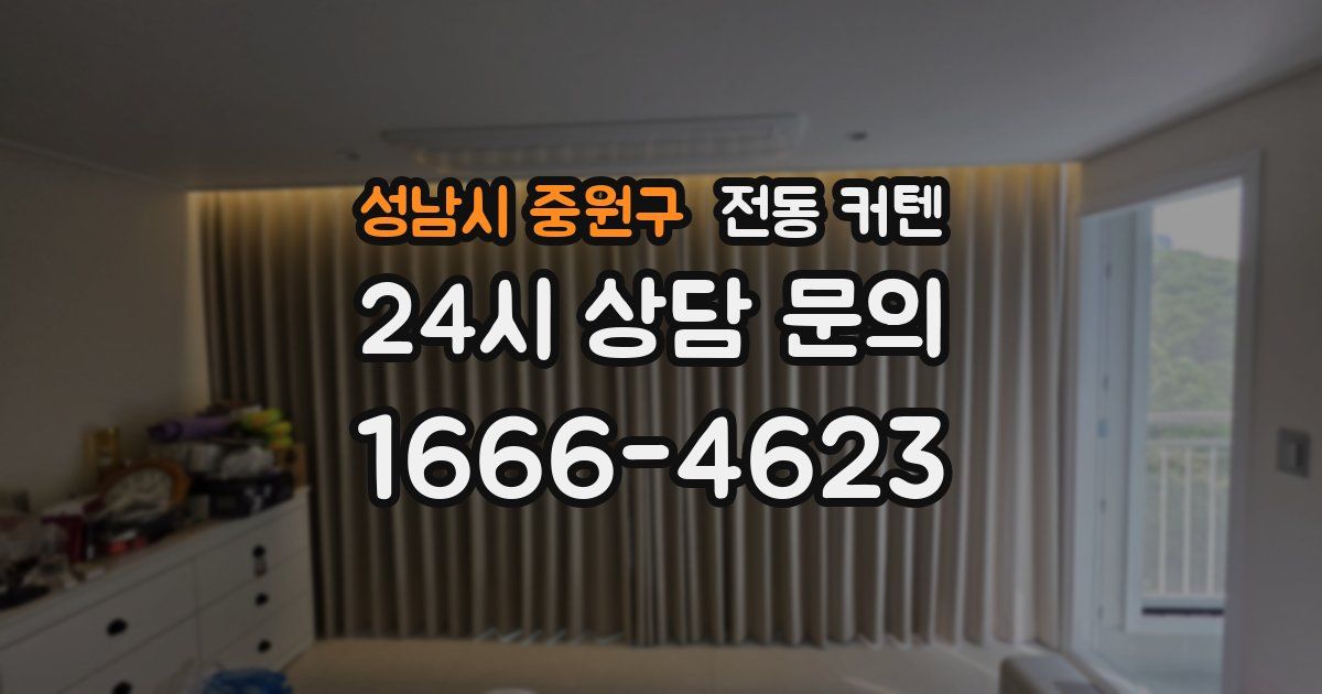 성남시 중원구 전동 커텐