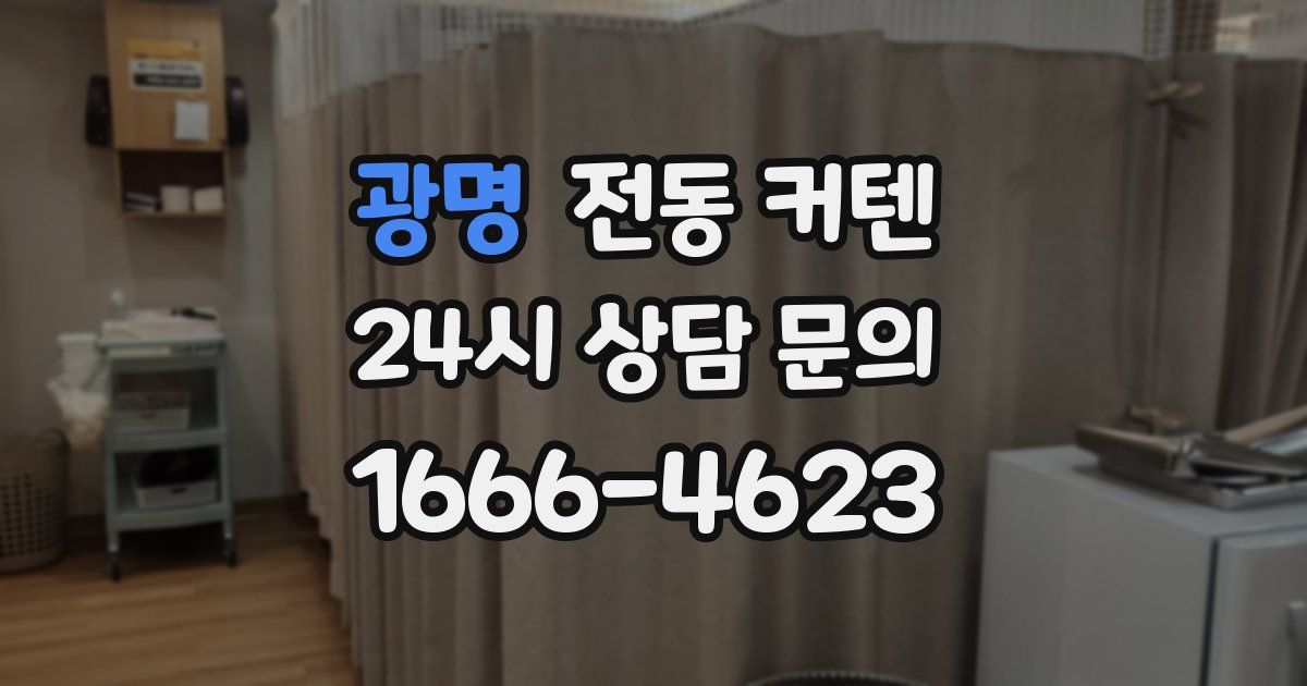 광명 전동 커텐