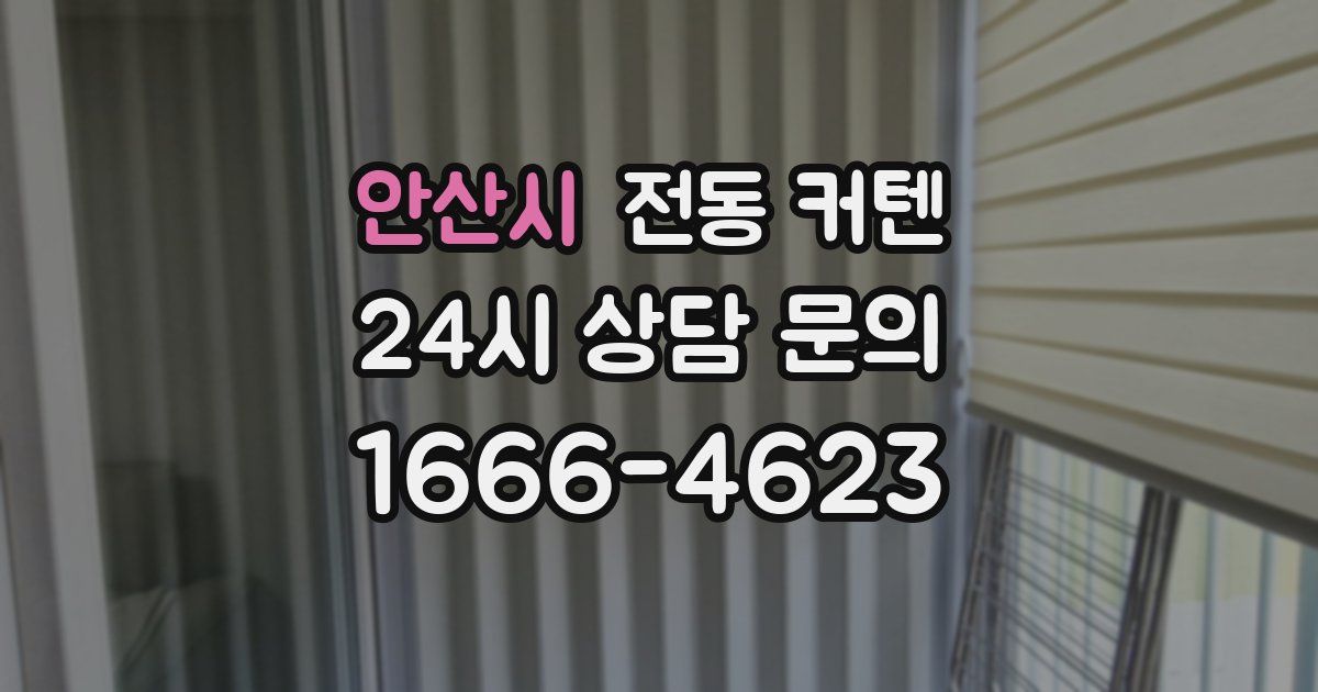 안산시 전동 커텐