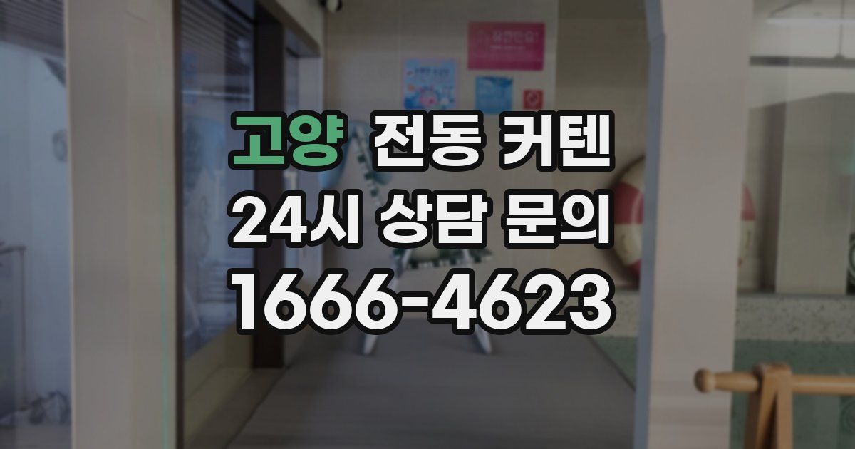 고양 전동 커텐