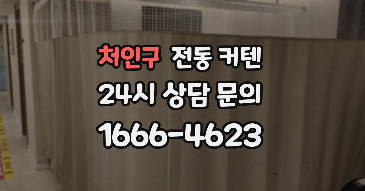 처인구 전동 커텐
