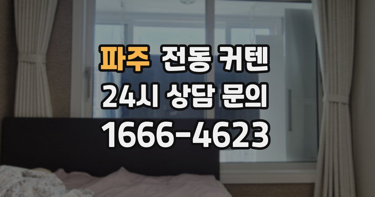 파주 전동 커텐