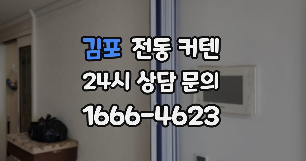 김포 전동 커텐
