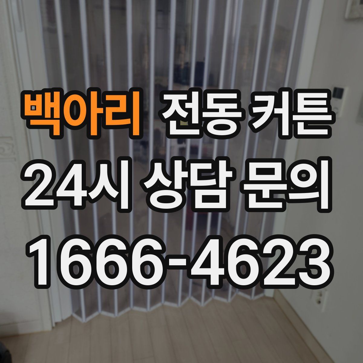백아리 전동 커튼