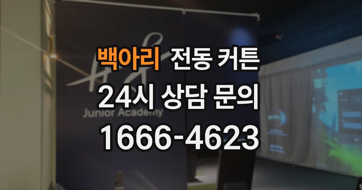 백아리 전동 커튼