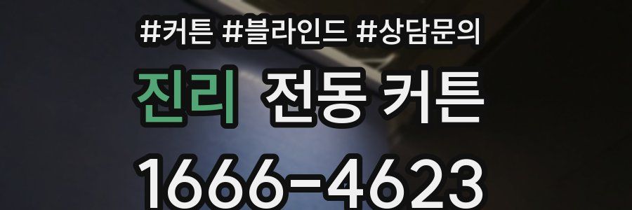진리 전동 커튼