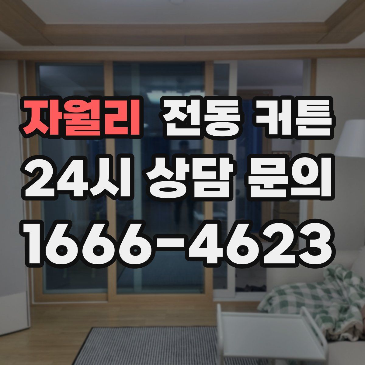 자월리 전동 커튼