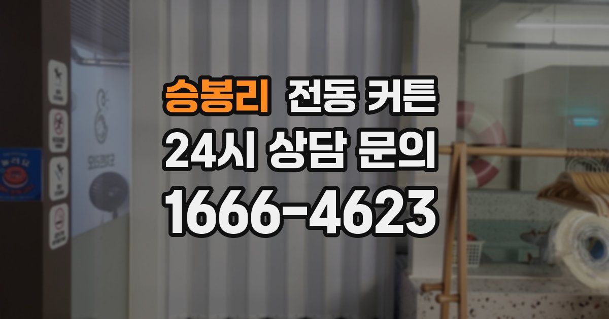 승봉리 전동 커튼
