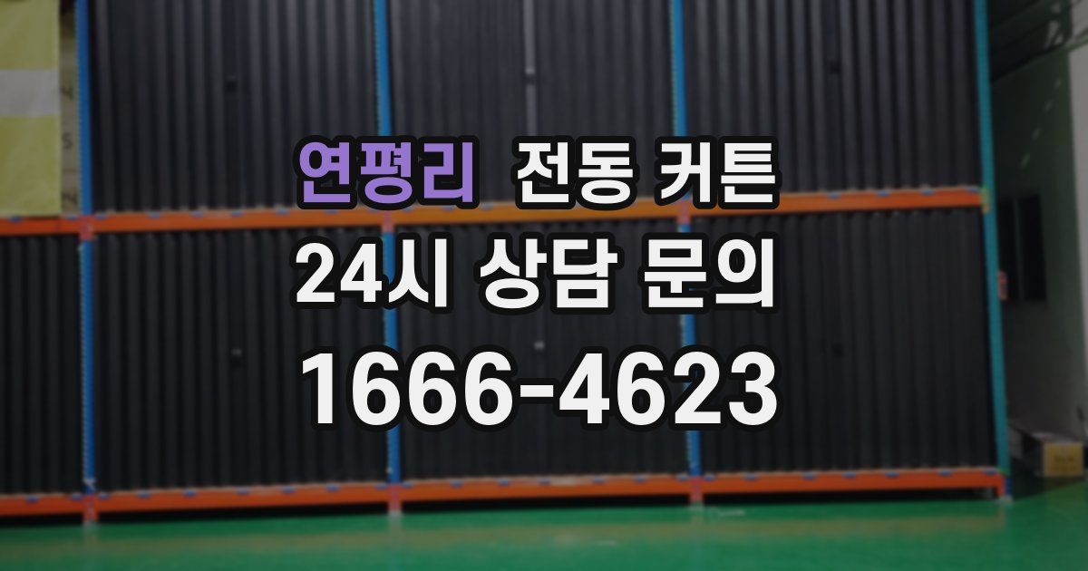 연평리 전동 커튼