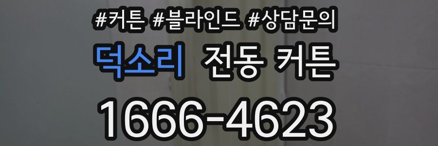 덕소리 전동 커튼