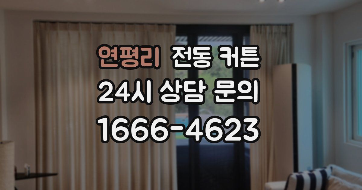 연평리 전동 커튼