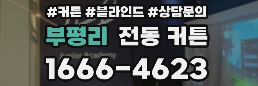 부평리 전동 커튼